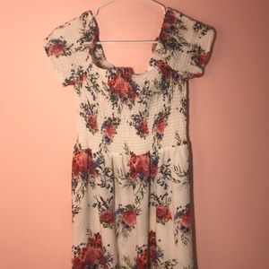 Floral off the shoulder Dress